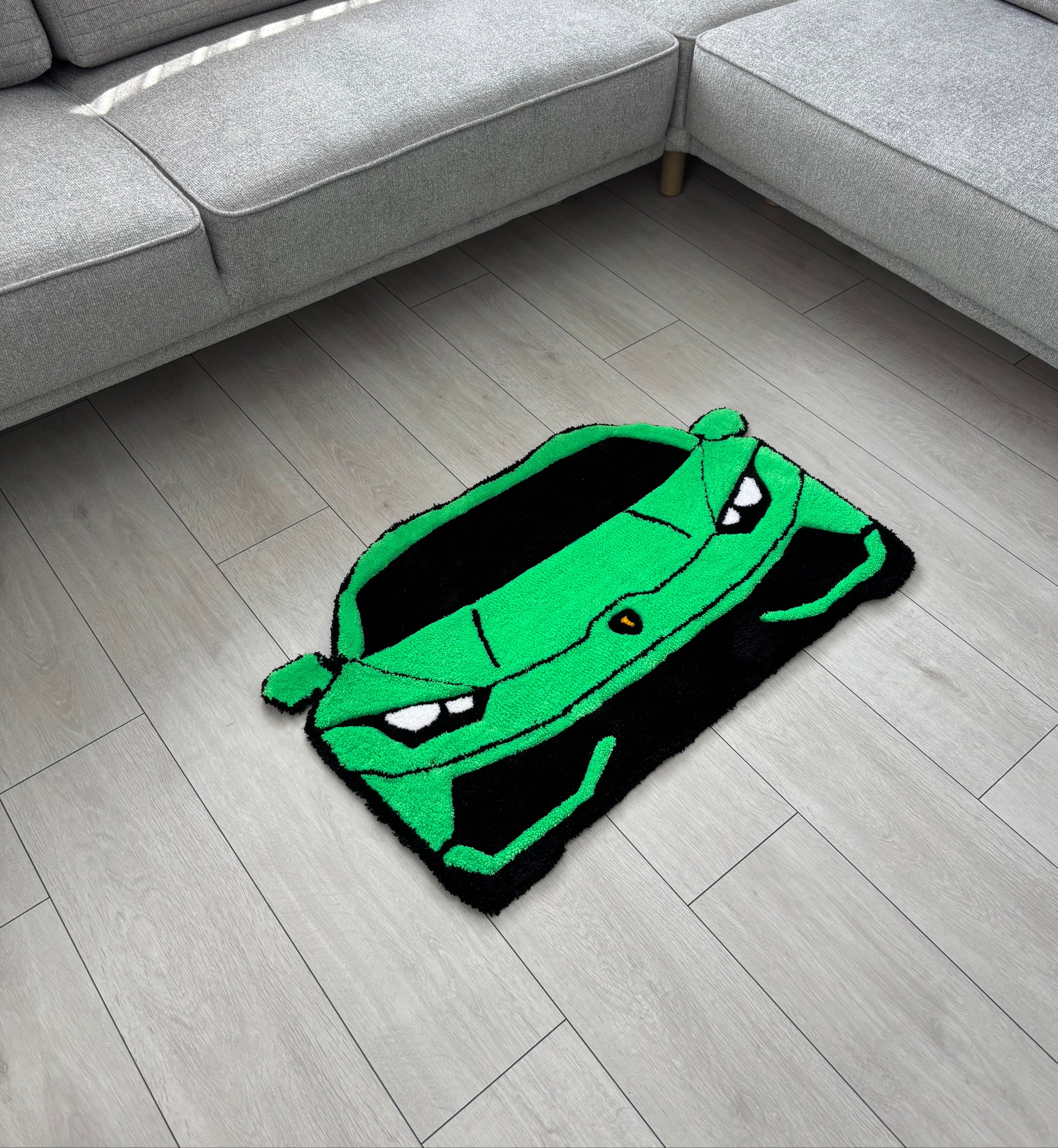 PuffRug - El Yapımı Tufting Halı "Lambo"