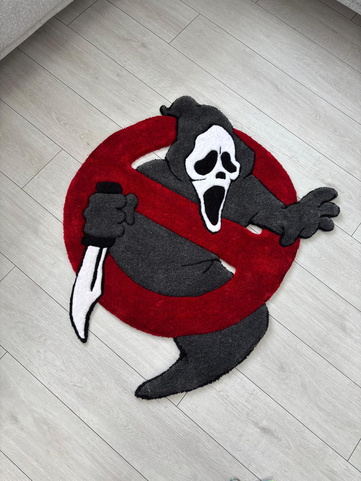 PuffRug - El Yapımı Tufting Halı "Ghostbuster x Scream"